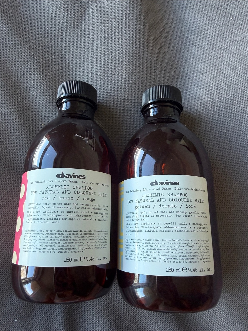 Hydrating Shampoo from Italy - For Red and Blonde Hair - Picture 2 of 2